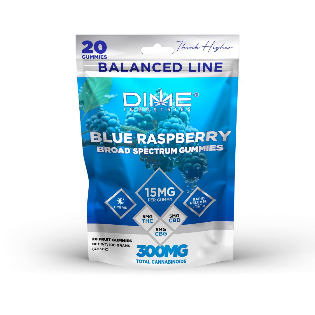 Balanced Line Blue Raspberry “Afternoon” CBG Gummies